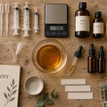 DIY vap : kit DIY, précision et maturation sur table en bois